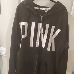 Victoria's Secret PINK Black and White Hoodie